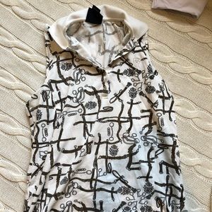 Ariat sleeveless polo with bits print